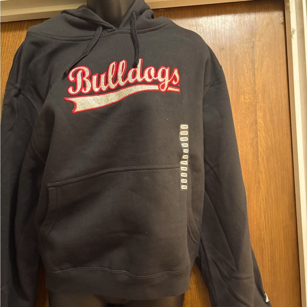 UGA Women’s Sparkle Black Hoodie